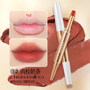 Son Môi Hai Đầu DMDN Velvet Matte Không Thấm Nước Không Để Lại Dấu Vết Không Dính Cốc Son Môi Dưỡng Ẩm Lâu Trôi Dành Cho Nữ