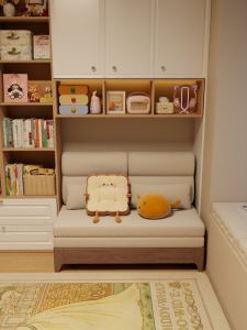 DONGMU | Folding Convertible Sofa Bed For Small Spaces Washable Single Adjustable