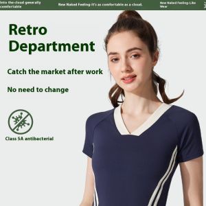 HUIESON เสื้อครอปเอวลอยชุดกีฬาแขนสั้นสำหรับผู้หญิงเพื่อการวิ่งและการออกกำลังกาย