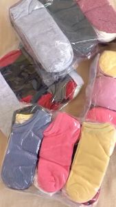 6 Pasang Kaos Kaki Import Pendek Sematakaki Wanita Dewasa Warna-Warni Polos Random Termurah
