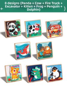 XIAOWANDOU | Educational Wooden Puzzle Blocks for Children 3-6 Years Old