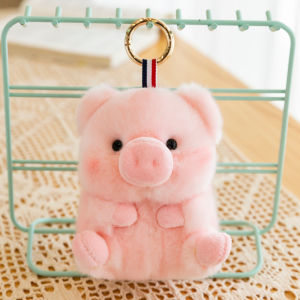 QIAOSHANG | Cute Panda Ball Hanging Decoration Plush Toy Piggy Elementary School Student Backpack Keychain Plush Toy