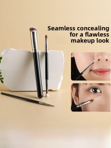 Yan Jin Er Makeup Brush Set Soft Bristle Double Head Foundation Concealer Brush Long Handle Facial Beauty Tools for All Skin Types