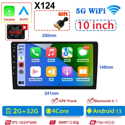Android 13 32G/64G Multimedia Universal Car Radio Carplay Auto Player GPS Navigation for Toyota Hyundai Nissan VW 7 9 10 inch