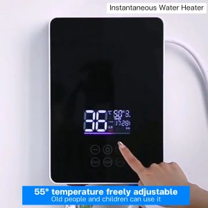🔥 🔥 Water Heater Electric 220V 7500W Shower Heater Electric Instant Hot Water Heater With Self-Modulating LED Water Heater Shower Heater Shower For Bathroom Water Heater For Shower