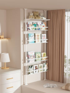 Bay Window Storage Fantastic Shelf Bookshelf Top Sky Punch-Free Bedroom Bookcase Balcony Floor Gap Window Sill Storage