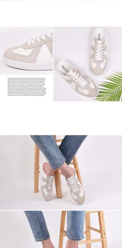 Orto German Army Sneakers Casual Bloafers Mule Sneakers Student