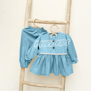 Setelan Anak Perempuan 0-3 tahun One Set Anak Perempuan Pakaian Anak Perempuan Dress Anak Perempuan Import