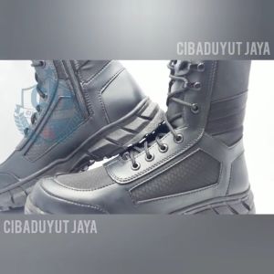 SEPATU PDL TNI POLRI SATPAM POLPP HITAM 10inchi JARING TAWON CORDURA WATERPROOF PAKAI RESLETING