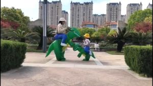 🔥🔥🔥Kids Party Cosplay Costumes Clothes Animal Child Costume Suit Anime Inflatable Dinosaur Costume 80-120cm