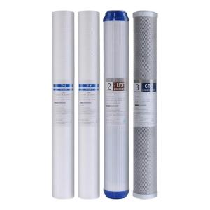 「China Plug」JINXIANQUAN | 20 Inch Commercial Water Filter Cartridge PP Cotton Activated Carbon