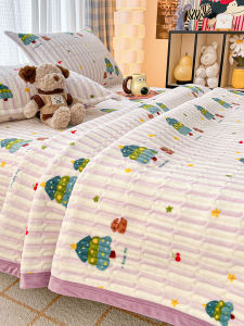Kiss Dear | Thick Warm Bed Cover Autumn Winter Milkvell Fleece