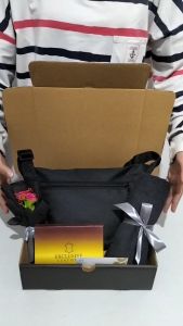 Hampers Kado Ulang Tahun Cowok Premium: Hadiah Ultah Tas Selempang Pria dan Gift Set Wisuda Anniversary