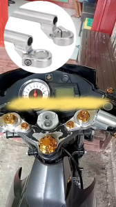 Alloy NUI Alloy Naked Handle Bar Raider 150 Carb / r150 fi / xrm / rs 125 / rs 150 High Rise / Low