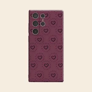 BILIBILI | Doodle Burst Hearts Luxury Fashion Full Lens Protective Case for Samsung Galaxy S26 S25 S24 A56 A36 Plus Ultra