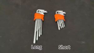 JLD Kunci L Panjang +  Short L Bintang Kombinasi 9 Pcs Hexagonal T10-T50 Tamper Torx Key Kunci L SET Lengkap