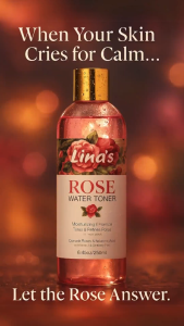 LINA’s Rose Water Toner – Hydrating & Soothing Facial Toner