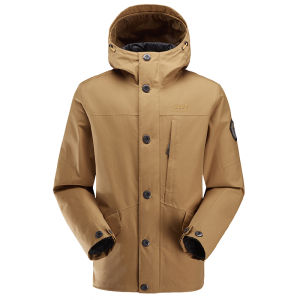 Jeep | Jeep Mens Three-in-One Down Jacket Outdoor Climbing Warmth Waterproof Breathable Large Size Mountain Clothes Windproof Ultra-light Static-dissipative Detachable City Outdoor Winter Camping Hiking Beach Driving