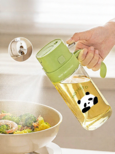 MODERN SWEETHOME | Dual-Function Spray and Pour Kitchen Glass Oil Bottle
