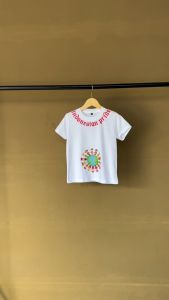 Kaos Agustusan Anak Series Kemerdekaan Indonesia Motif Dunia Warna Merah Putih