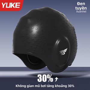 Yuke | Mũ Bơi Bảo Vệ Tai Không Nén Chống Thấm Kháng Khuẩn Dành Cho Tóc Dài