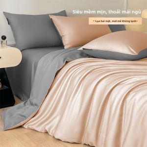KAMONI | Bộ Chăn Ga Gối Mềm Mịn Mùa Hè 3 Món
