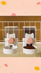 THPET ให้อาหาร ให้น้ำติดกรง ที่ให้อาหาร\น้ำสัตว์เลี้ยง ขวดน้ำติดกรง ที่ให้น้ำ/อาหารแบบแขวนกรง