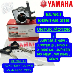 KUNCI KONTAK SET YAMAHA KODE-31B PRESISI YAMAHA JUPITER Z NEW/FINO FI/X RIDE/JUPITER Z1 125 ORI 100%