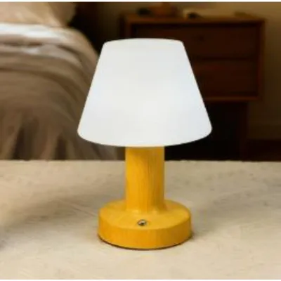 LED Table Lamp Modern Mushroom Style USB Rechargeable Retro Touch Control Stepless Dimming Night Light Home Decor Warm Ornament