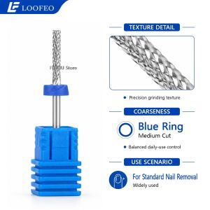 1pc Stainless Steel Round Top Barrel Nail Drill Bit Milling Cutter For Manicure 3/32" E-File Bit For Acrylic Gel Polish Removal