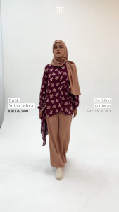 Mot. Fashionid - Tunik Anina Adwa Cordovan