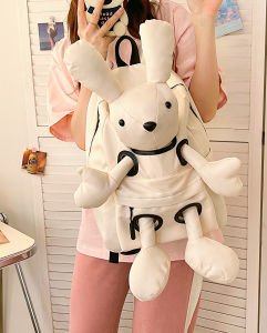 Túi Đeo Vai Hoạt Hình Thỏ Dễ Thương Dung Tích Lớn Thời Trang Thường Ngày Du Lịch Trẻ Em Túi Sách Nữ Túi Đeo Vai Đôi