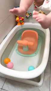 เบาะอาบน้ำเด็ก มีที่จับ ที่หัดนั่งเด็ก - เบาะหัดนั่ง เก้าอี้อาบน้ำเด็ก