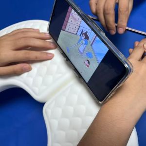 Gối Làm Móng Tay Kiểu Nga Mềm Mại Cỡ Lớn Có Giá Đỡ Điện Thoại Có Thể Tháo Rời Và Gấp Gọn Mang Lại Trải Nghiệm Làm Móng Thoải Mái