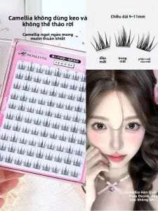 MONLEYTA | Miếng dán mi giả 5D Baby Curl Natural Looking Three-Step Process No Glue Required Tea Rose Design False Eyelashes