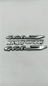 EMBOSS LETTER EMBLEM WATERPROOF FOR HONDA CLICK150I SILVER COLOR 2PCS INSIDE