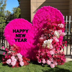 Trang Trí Ngày Lễ Tình Nhân Bằng Vải Nhung Dài Màu Hồng Đỏ Trái Tim Dễ Thương KT Board Banners Cho Ngày Lễ Tình Nhân