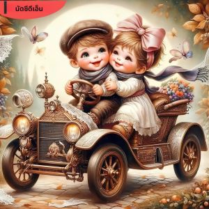 Huacan ภาพบุคคล5D ติดเพชรสำหรับเด็กผู้หญิงเด็กผู้ชายกระเบื้องโมเสครูปผีเสื้อรอบรอบของมาใหม่ศิลปะงานฝีมือทำมืองานอดิเรก