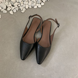 Vintage Style French Flat Heel Toe Post Sandals