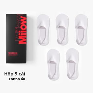 Tất nam MiiOW cotton 100% mỏng thoáng khí chống mùi