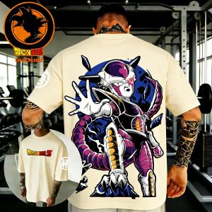 Bandai | Dragon Ball Anime Cotton T-shirt Summer New Frieza Printed Mens and Womens Harajuku Large Versatile Casual Short Sleeve Top