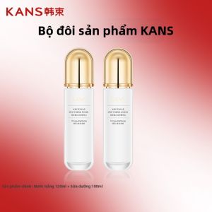 Bộ Kem Dưỡng Ẩm Và Tinh Chất Trắng Sáng Hàn Quốc Kans Bộ Chăm Sóc Da Mặt Dưỡng Ẩm Chống Lão Hóa Chống Nhăn Cho Mọi Loại Da