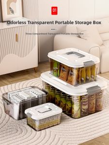 UKOBT | Durable and Large Capacity Storage Box for Organizing and Storing Items Transparent with Lid