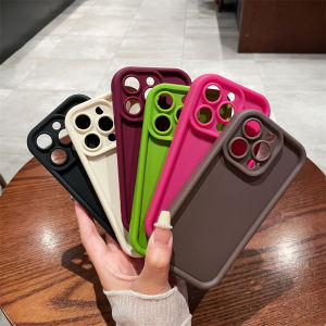 New Simple High Bamboo Anti-Fall Pure Color Full Cover TPU Protective Case for Apple 16PRO iPhone 12/11 Shockproof Phone Case