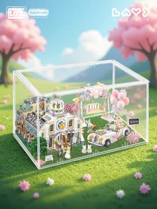 Loz | Khối Đồ Chơi Cảnh Cưới Trên Cỏ với Xe Cưới và Nhà Thờ