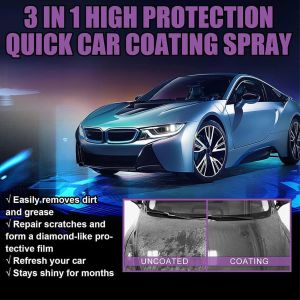 【A SET】Car Three Minutes Nano-Coating Agent Crystal Plating Liquid Car Paint Degree Gold Kit Glaze Spray Paint Trans Film Wax汽车涂层镀膜喷雾护理套装