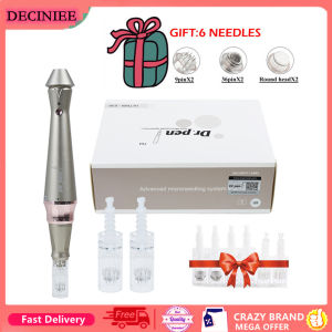 Dr. Pen Ultima E30 Authentic Micron-eedling Pen Wired Professional Wireless Derma Pen for Home Use Mesotherapy Pen With 6 Pcs Cartridges