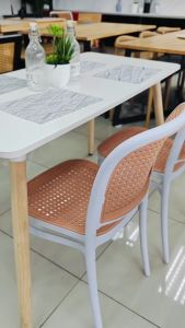 F&F : Eames Dining Table with 4 chairs/ Set meja makan 4 kerusi/ Dining Set