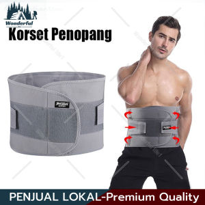 KORSET PRIA WANITA SABUK PEMBAKAR LEMAK PELANGSING WAIST TRAINER BODY SHAPER SUPPORT LUMBAR