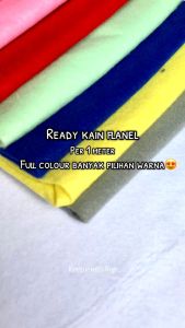Kain Flanel Meteran Bahan Kerajinan Tangan - Warna Lengkap